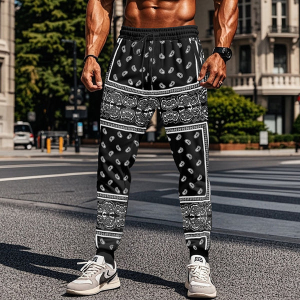 Men's 3D Printing Fashion Track Pants