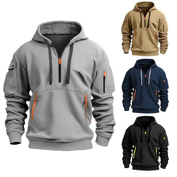 Dropped Shoulder Hooded Men's Sweatshirt